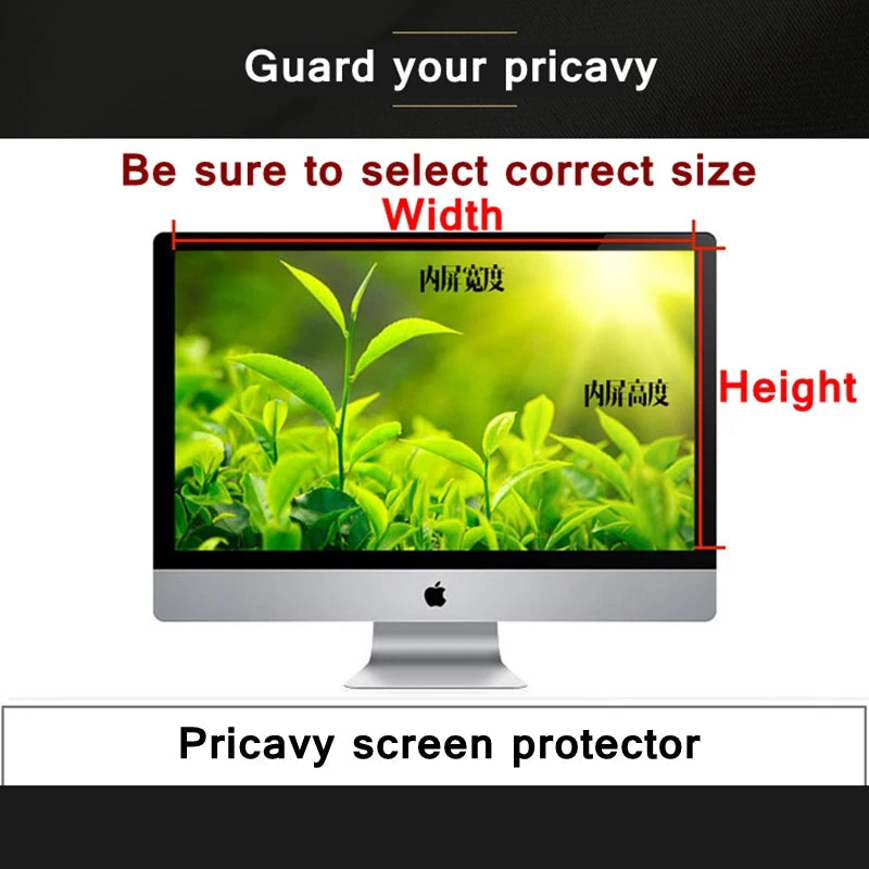 23"Desktop Laptop computer privacy screen protector privacy window film Peep-proof protection film