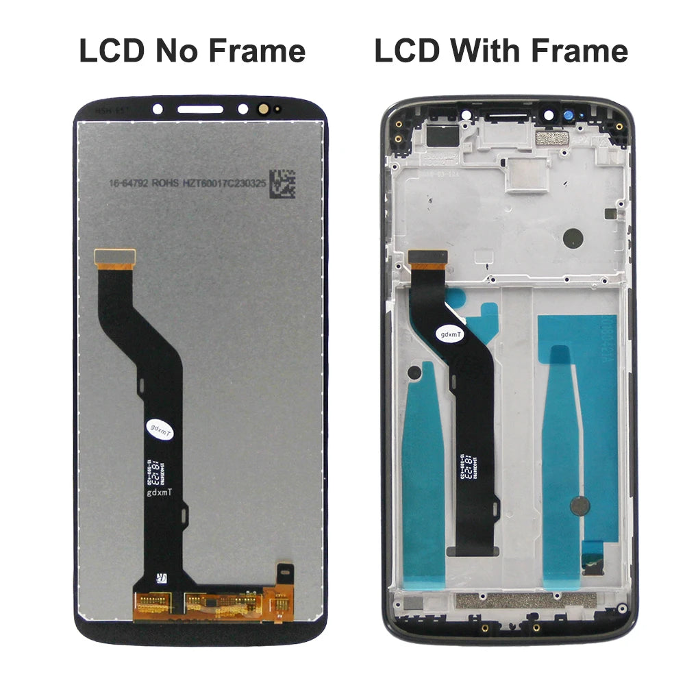 6.0" Original DISPL For Motorola Moto E5 Plus LCD Display Touch Screen Digitizer Assembly Replacement For E5Plus with Frame